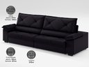 Ver imagem 5 de Sofá com Carregador Usb e Molas no Assento Retrátil Reclinável Nice 2,10m Velosuede - Netsofas