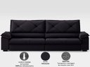 Ver imagem 6 de Sofá com Carregador Usb e Molas no Assento Retrátil Reclinável Nice 2,10m Velosuede - Netsofas