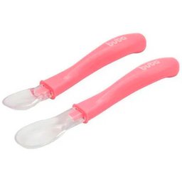 KIT COLHERES INFANTIL EM SILICONE BUBA REF: 11824 UN - UN - Rosa - 3