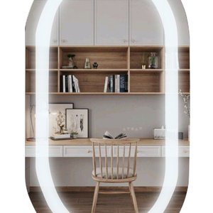 Espelho Oval 75x50cm Touch Led 2 Cores Reduna