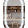 Espelho Oval 75x50cm Touch Led 2 Cores Reduna - 1