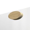Ver imagem 2 de Espelho Decorativo Quadrado com Aplique Oval Pinus