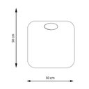 Ver imagem 4 de Espelho Decorativo Quadrado com Aplique Oval Pinus