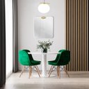Ver imagem 3 de Espelho Decorativo Quadrado com Aplique Oval Pinus