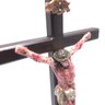 Crucifixo Mesa E Parede Madeira Cristo Chagado Resina 33 Cm - 4