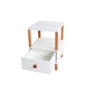 Ver imagem 4 de Mesa de Cabeceira Evo Branca 1 Gaveta Baixa