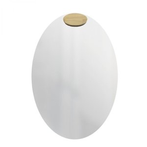 Espelho Decorativo Oval com Aplique Oval Pinus