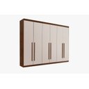 Ver imagem 1 de Guarda Roupa Gramado Casal com 6 Portas de Abrir 6 Gavetas 100% Mdf:off White/new Canion