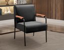 Ver imagem 3 de Kit 2 Poltronas Decorativas Jade Braços Fixo para Sala de Estar, Recepção - Veludo Preto