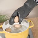 Ver imagem 4 de Luva de Silicone Térmica Resistente Ao Calor Xadrez - Preta