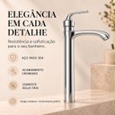 Ver imagem 2 de Torneira Egyto Cromada Alta Aço Inox 304 Premium Goldenx