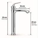 Ver imagem 3 de Torneira Egyto Cromada Alta Aço Inox 304 Premium Goldenx