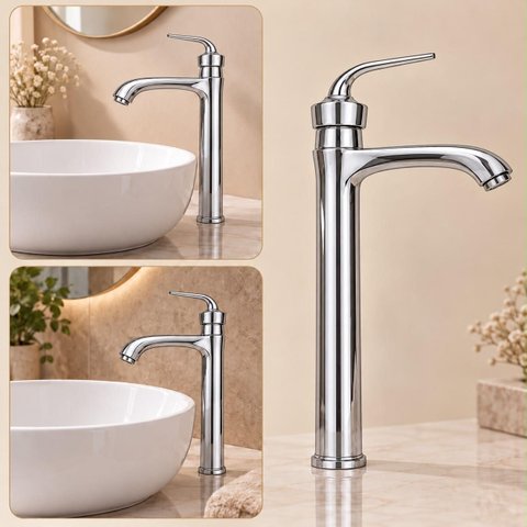 Torneira Egyto Cromada Alta Aço Inox 304 Premium Goldenx