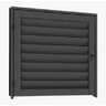 Abrigo / Alçapão 80cm X 60cm Alumínio Preto - 1