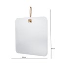 Ver imagem 2 de Espelho Decorativo Lina Alça Sisal Natural Quadrado In House Decor