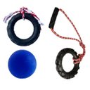 Ver imagem 1 de Kit de Brinquedos para Cães com Bola, Puxador e Pneu Bone GG