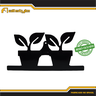 Suporte Mangueira Jardim 2 VASOS PRETO ALL STYLE - 4