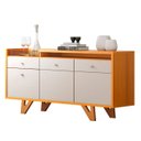 Ver imagem 6 de Buffet Aparador Ellora e Cristaleira Órfeo H01 Off/cinamomo - Mpozenato