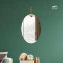 Ver imagem 4 de Espelho Decorativo Lina Alça Sisal Natural Oval In House Decor