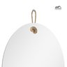 Espelho Decorativo Lina Alça Sisal Natural Oval In House Decor - 3