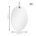 Ver imagem 2 de Espelho Decorativo Lina Alça Sisal Natural Oval In House Decor