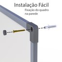 Ver imagem 6 de Quadro Branco 90x60 Cm Lousa com Moldura Mdf Alumínio Soft com 4 Canetas e Apagador