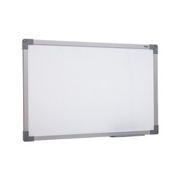 Quadro Branco 90x60 Cm Lousa com Moldura Mdf Alumínio Soft com 4 Canetas e Apagador - 3