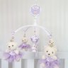 MOBILE PARA BERÇO MUSICAL GIRATÓRIO PRINCESAS LILÁS - 1