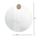 Ver imagem 4 de Espelho Decorativo Redondo com Aplique Redondo Pinus