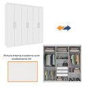 Ver imagem 7 de Quarto Casal com Roupeiro 6 Portas Olimpo e Painel Cabeceira