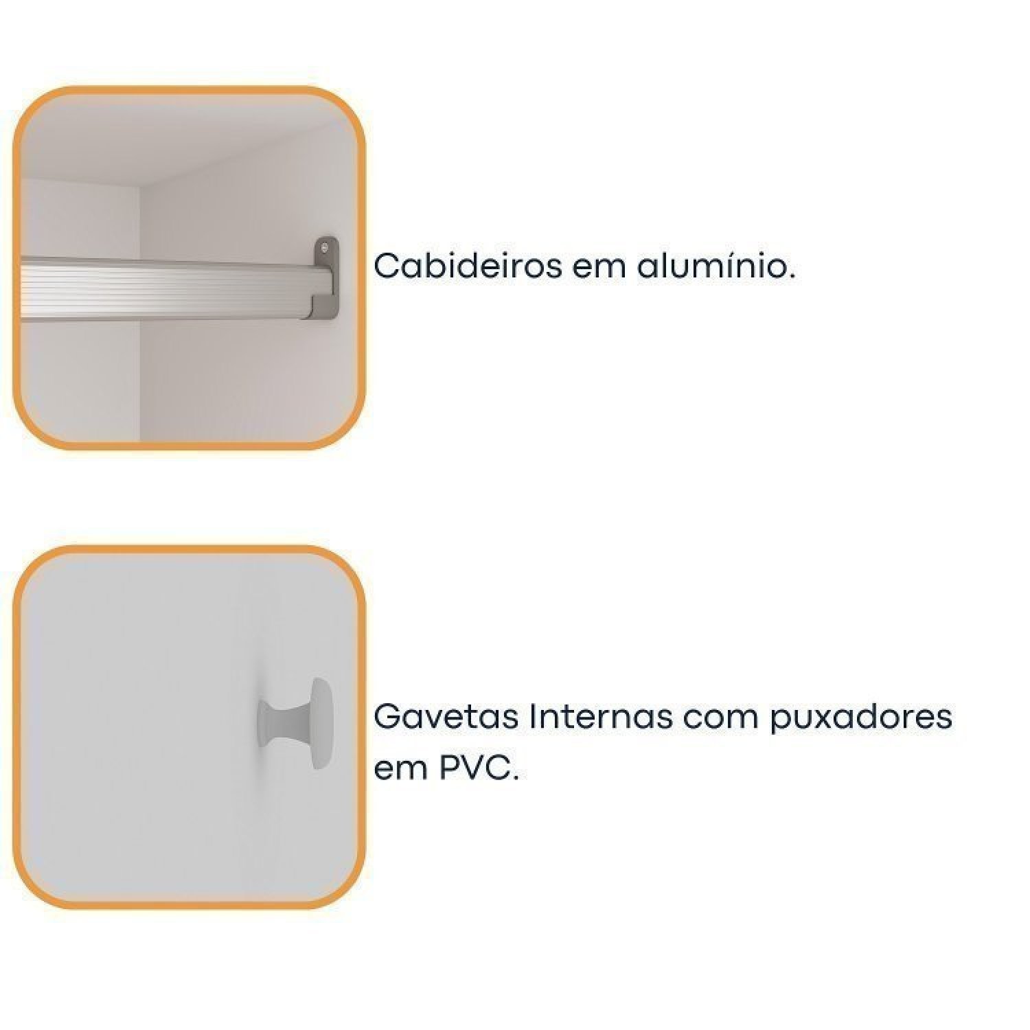 Quarto Casal com Roupeiro 6 Portas Olimpo e Painel Cabeceira  - 8