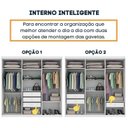 Ver imagem 6 de Quarto Casal com Roupeiro 6 Portas Olimpo e Painel Cabeceira