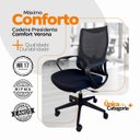 Ver imagem 3 de Cadeira de Escritório Presidente Ergonômica Oficial Corporativa Verona - 1 - Verona sem Apoio