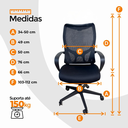 Ver imagem 4 de Cadeira de Escritório Presidente Ergonômica Oficial Corporativa Verona - 1 - Verona sem Apoio