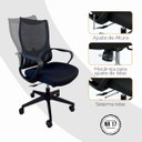 Ver imagem 7 de Cadeira de Escritório Presidente Ergonômica Oficial Corporativa Verona - 1 - Verona sem Apoio