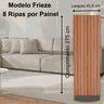 Painel Ripado Frieze Louro Freijo 2750 X 455 X 9mm - 2