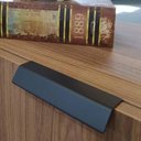Ver imagem 7 de Kit 6 Puxadores Alça de Sobrepor Preto Pv22 para Móveis Armá