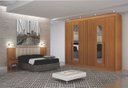 Ver imagem 1 de Dormitorio Casal Ripado Espelho 2PÇS Mirage - Arbo Design