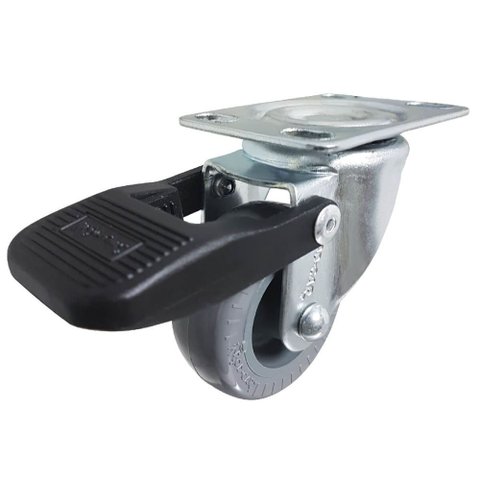 Rodízio Giratório com Base 45 Kilos Glro 210 Bp - 106885 - Rod-car Rodízio Giratório com Base 60 Kil