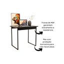 Ver imagem 3 de Escrivaninha Escritorio Home Office Computador Industrial Estudo