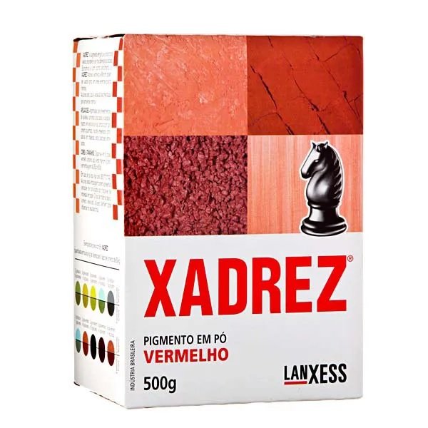 Pigmento Xadrez em Pó -500 Grs Vermelho