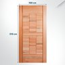 Folha de Porta Maciça 210x100cm Eucalipto Pm96 Cruzeiro Portas Natural - 2