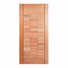 Folha de Porta Maciça 210x100cm Eucalipto Pm96 Cruzeiro Portas Natural - 1