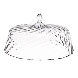 8 Porto Bolos com Cúpula 30cm Torta Doces Crippa Confeitaria Hotel Vermelho Transparente - 4