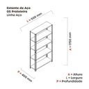 Ver imagem 4 de Estante para Livros com Estrutura Metalica Armazenagem