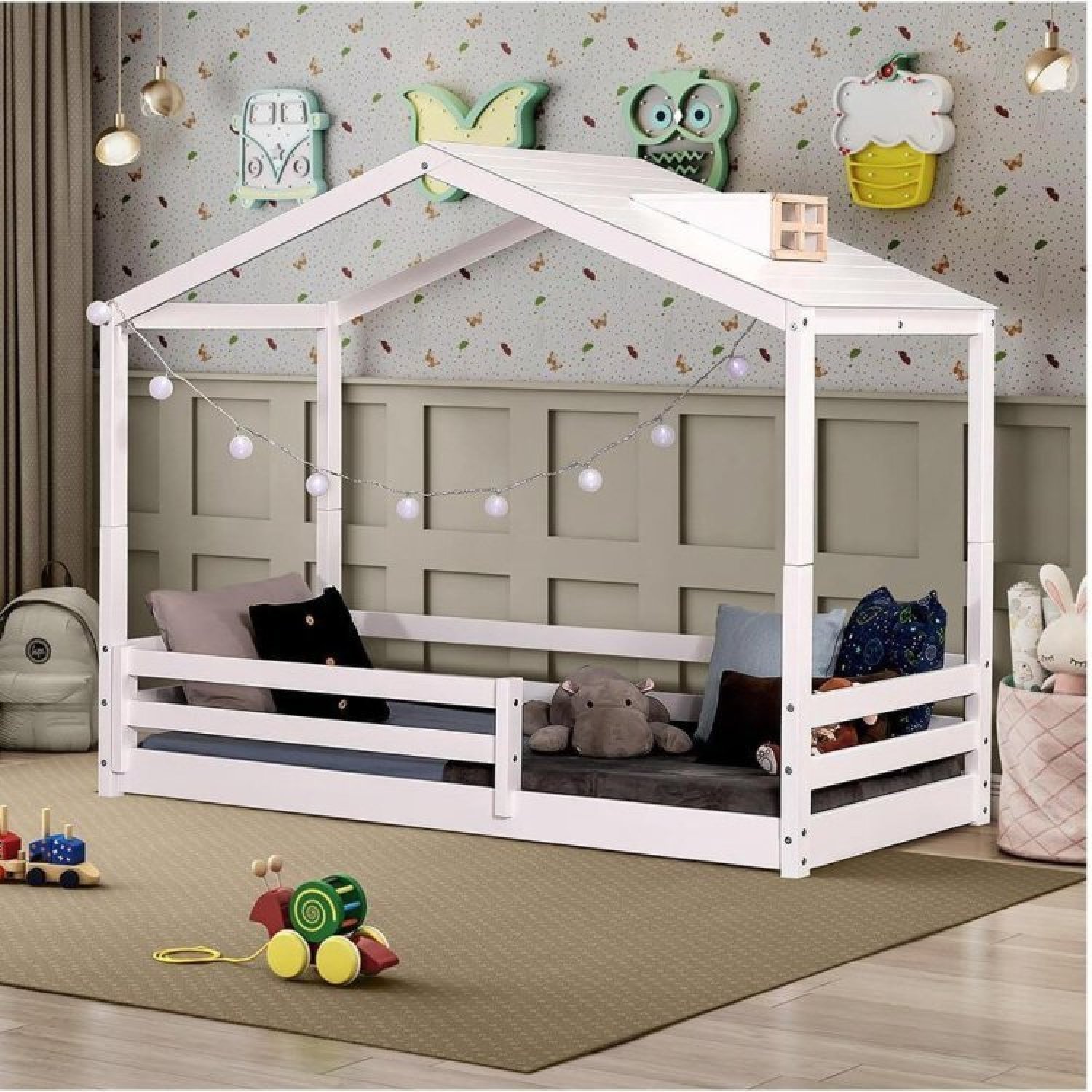 Cama Montessoriana Prime com Telhado Claraboia Casatema - 1