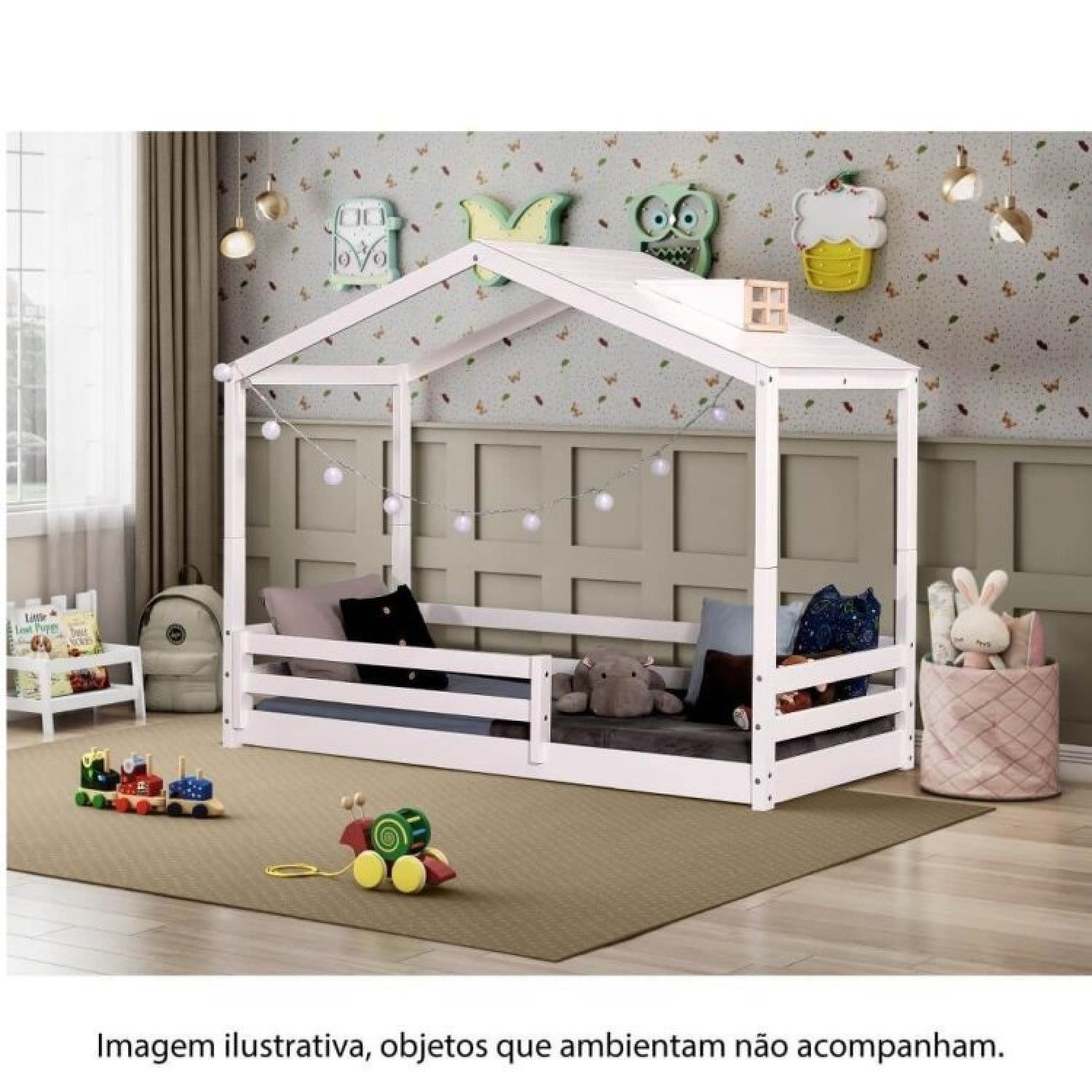 Cama Montessoriana Prime com Telhado Claraboia Casatema - 11