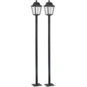 Ver imagem 1 de Kit 2 Postes para Jardim Iluminação Externa 1,95m Alumínio Termoplástico E27 Bivolt Soberana