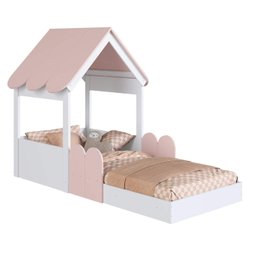 Cama Infantil Montessoriana em Forma de Casinha sem Colchão Ccm040 Completa Móveis - 4