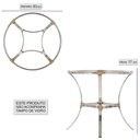 Ver imagem 3 de Cadeira de area em aluminio e fibra sintetica Toquio 3 unidades e 1 base de mesa, jardim